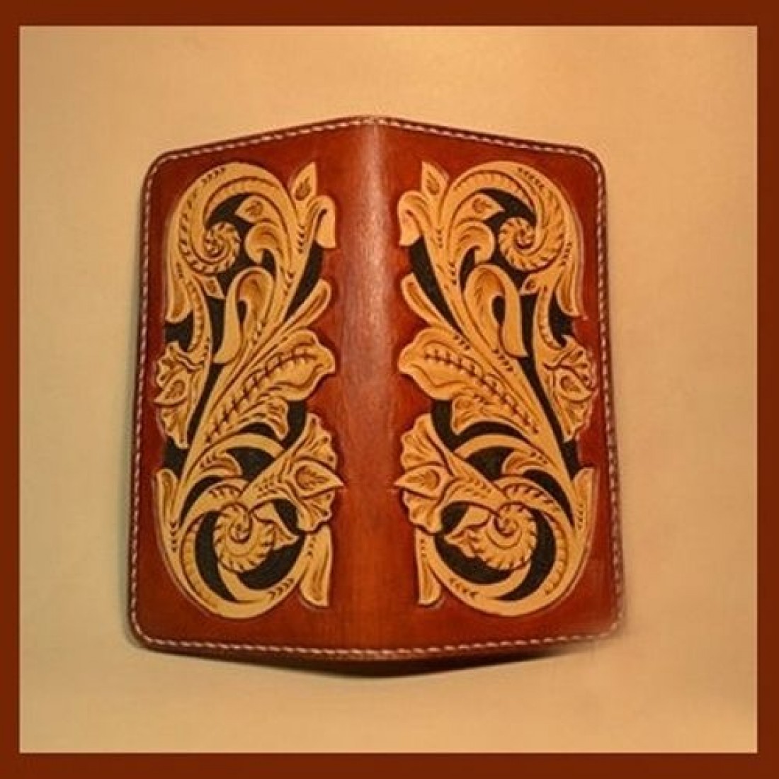 PDF Leather craft pattern long wallet pattern leather purse pattern ...